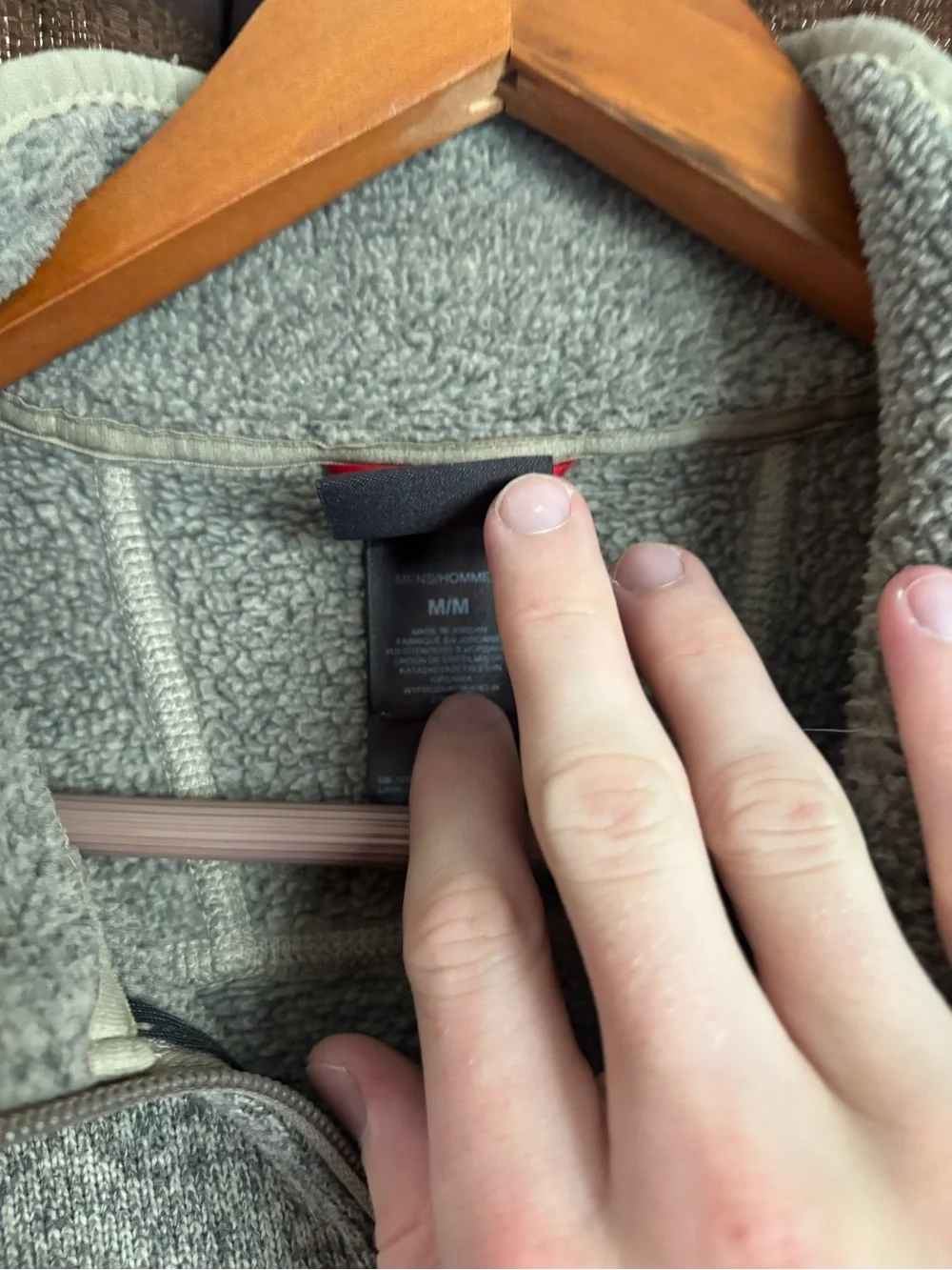 The North Face Men's Taupe/Brown Half-Zip Fleece Pullover